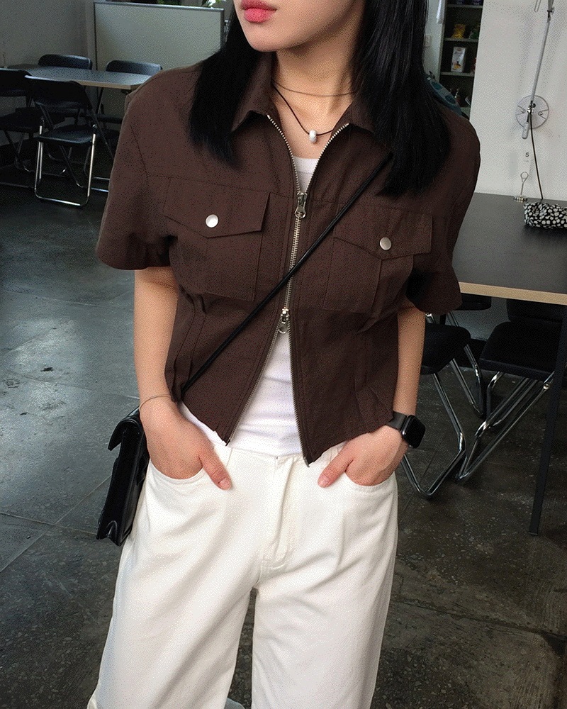 ムード ピンタック 麻 ジャケット (3 color) 4,950円