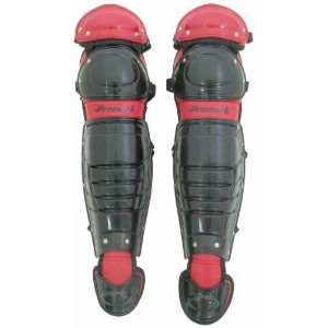 一般軟式用キャッチャーレガース ブラックxレッド RGT65BKRD