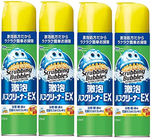 【まとめ買い】スクラビングバブル 激泡バスクリーナーEX エアゾールタイプ 570ml4個