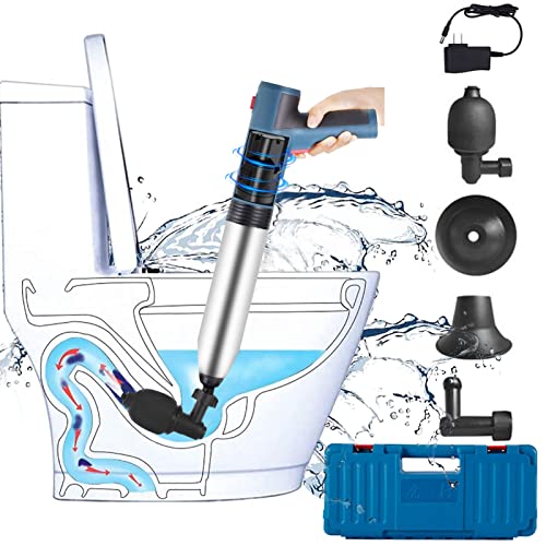 2024改良型パイプクリーナー 電動式 トイレつまり解消道具 最強スッポン トイレ 疏通ツールー 真空式パイプクリーナー 排水口クリーナ 家庭用 業務用6点セット トイレプランジャー 工具箱付き 日本