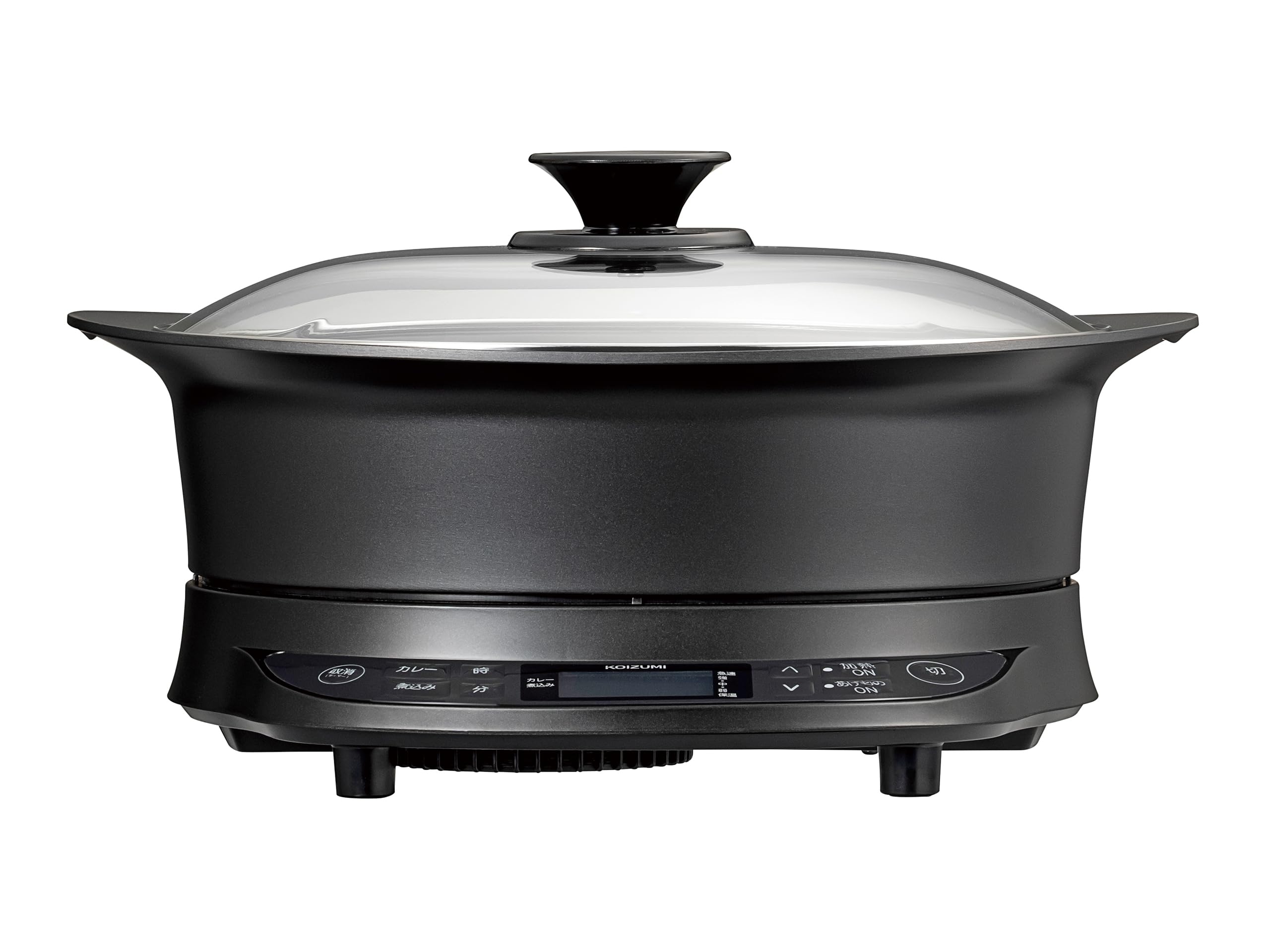 コイズミ IHグリルなべ IHクッキングヒーター 卓上 1400W 加熱調節6段階 揚げ物対応 ブラック KIH-1413/K