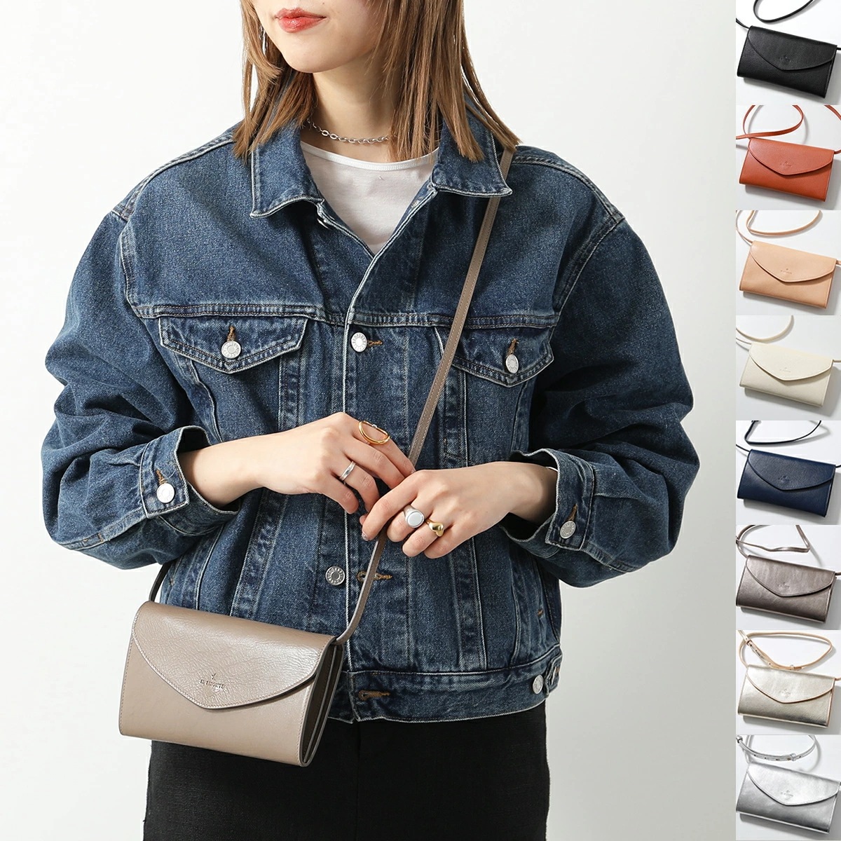 IL BISONTE イルビゾンテ ショルダーバッグ BCL039 PV0001 PV0012 レディース クロスボディ クラッチバッグ 鞄 カラー10色