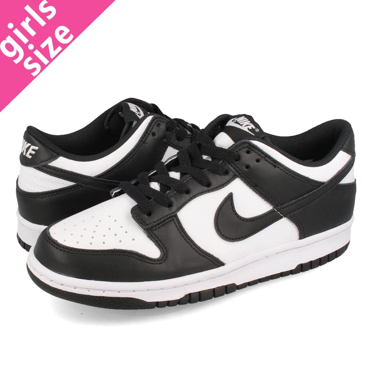 DUNK LOW GS WHITE/BLACK/WHITE