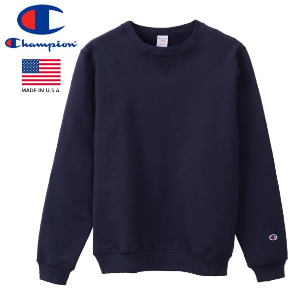 CHAMPION CREW NECK SWEATSHIRT NAVY 【MADE IN U.S.A.】