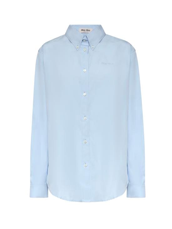 MIU MIU Women Shirts MK1693 19SEF0013 Clear Blue