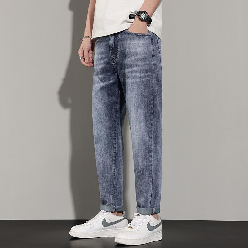 【送料無料】コーデ メンズ シンプル ファッション オシャレ 大人 かっこいい 大きいサイズ ストリート 紳士 ジーンズ ストレート カジュアル パンツ 韓国スタイル デニム