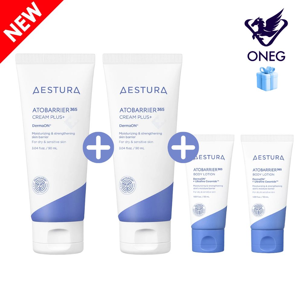 [保湿ケア 1+1] アトバリア365 クリームプラス 90ml x 2個(+ボディローション50ml 2個追加プレゼント)/セラミド/カプセルクリーム/保湿/しっとり肌質/バリアケア/韓国人気クリー