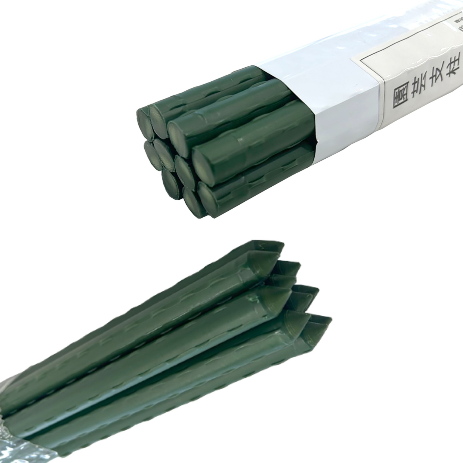 園芸支柱 Φ11ｍｍ 100本 1200ｍｍ イボ付き支柱 イボ竹 鋼管ポール 内キャップ式