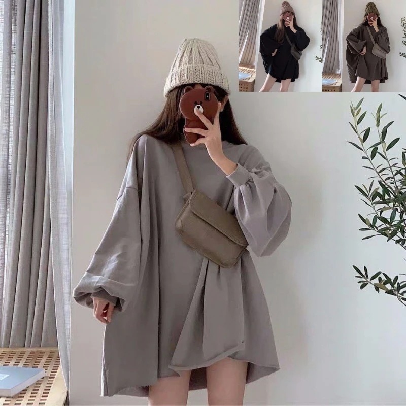 ゆとりがある 韓 版 日系 女装 セーター 春秋冬 アカデミック 潮流 ストリートスタイル さまざまな体型に対応 Tシャツ コート着