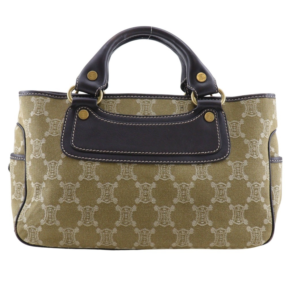 ブギーバッグ マカダム ハンドバッグ キャンバス カーキ レディース 中古品