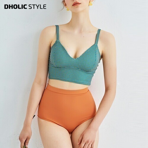 小花柄プリントハイウエストビキニ・p252060