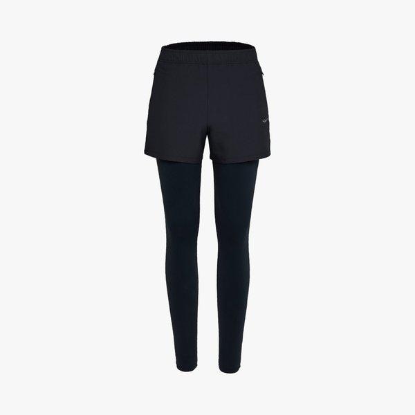 女性用ブラック起毛ショートパンツレギンス/女性用春夏秋フィットネスボトムスPW3WZ24F113_IC