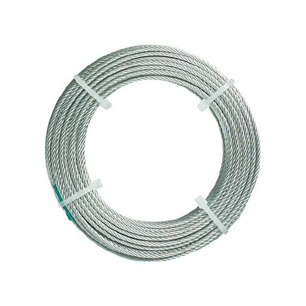 ステンレスワイヤロープ ナイロン被覆 Φ1.0(1.5)mmx50 CWC-1S50 1本