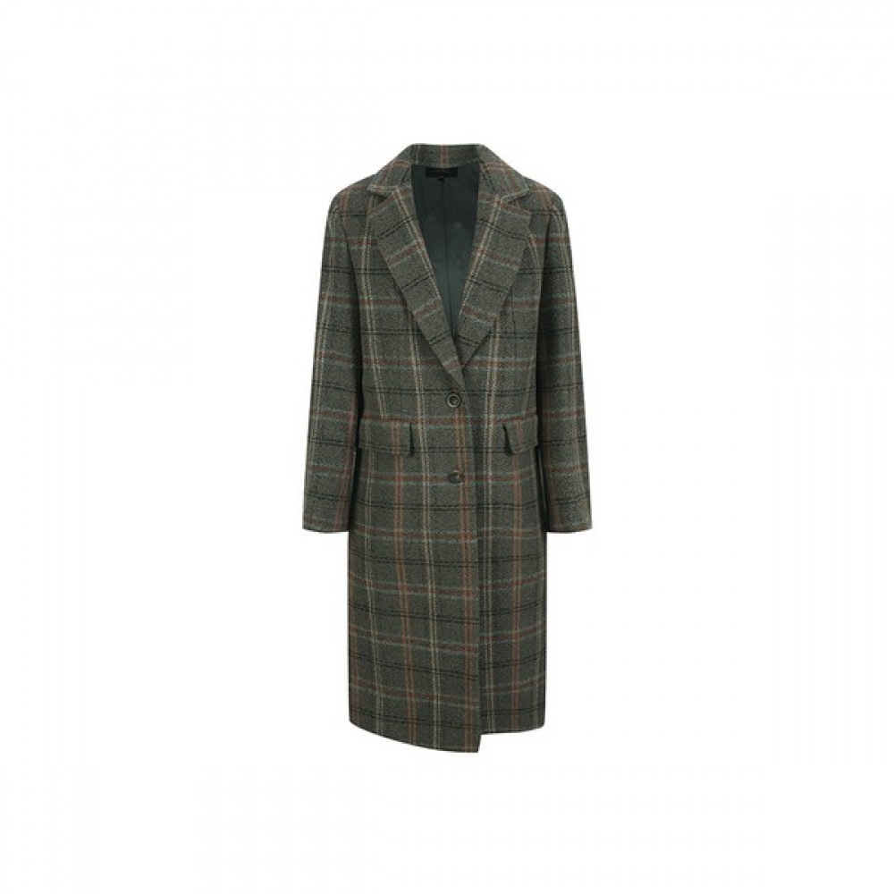 (カンパニア) アルパカブレンドチェックコート_CABW0-WCH930