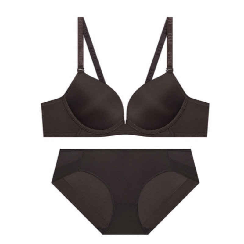 グラム バンド ノーワイヤ ブラパンツ セット - ディープブラウン 85C 100 7,592円