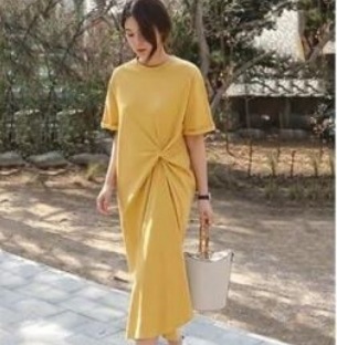 シンプルTシャツロングワンピース ワンピース ロング丈 袖あり 半袖 綿 爽やか 大人スタイル かわいい 大人可愛い きれいめ シンプル 大人 上品 おしゃれ かっこいい 大人可愛い 大人女子