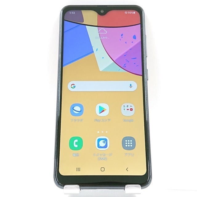 Galaxy A21 シンプル SCV49 au ブラック 送料無料 本体 c04085 【中古】