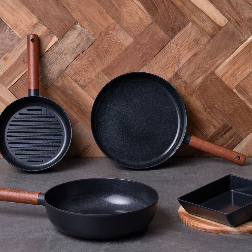 TRUECOOK プレミアムブラックセラミックIHインダクション4フルセット