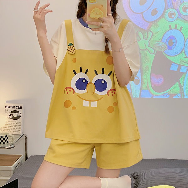 Qoo10] スポンジボブ パジャマ 可愛いパジャマス
