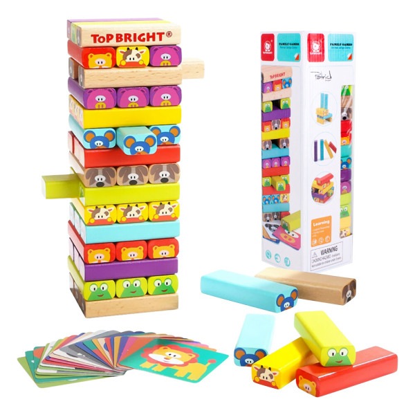 アニマル 積み木 ブロック セット ベビー おもちゃ/トップブライト