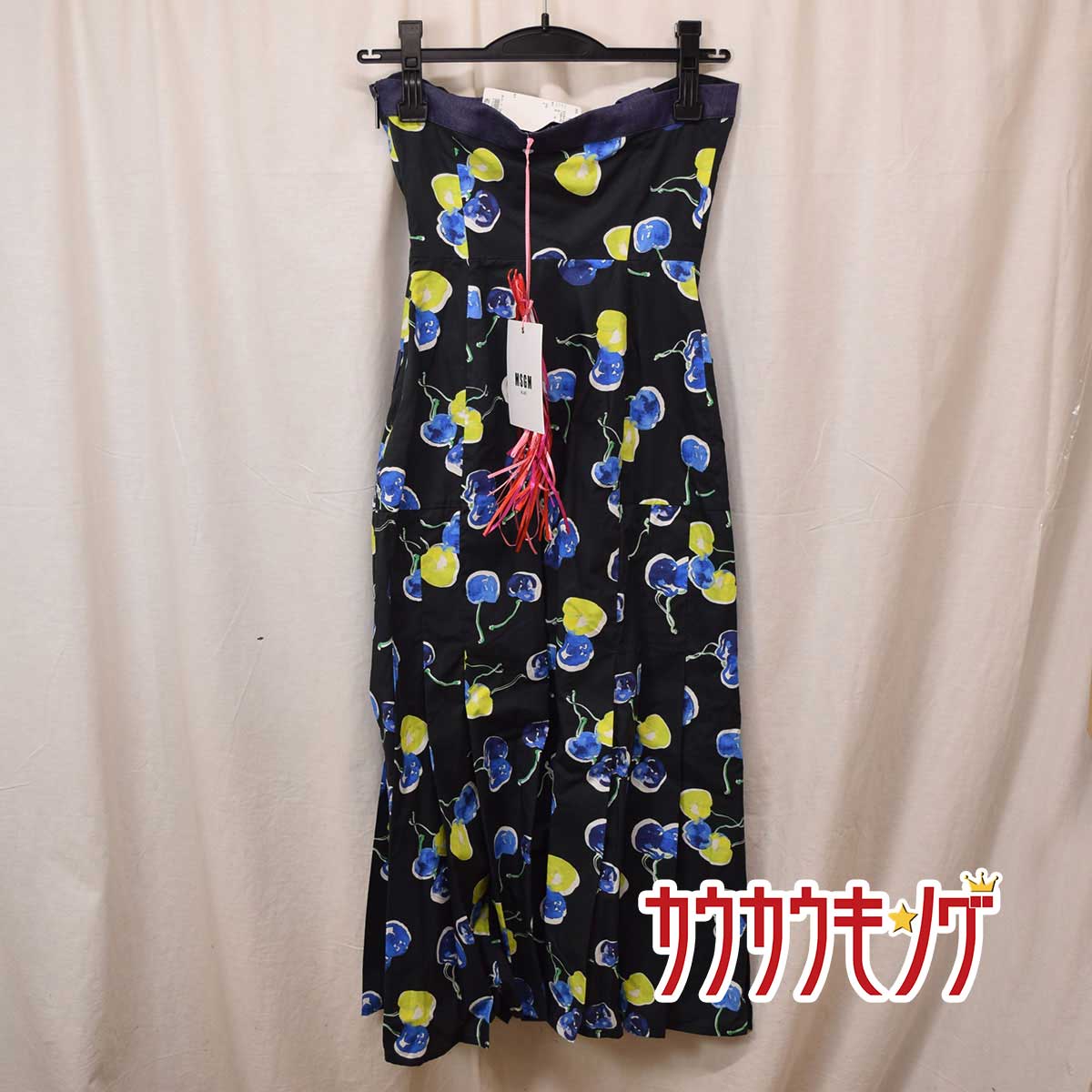 【中古・未使用品】MSGM MILANO エムエスジーエム ワンピース サイズ38 (M) ブラック レディース タグ付 イタリア製