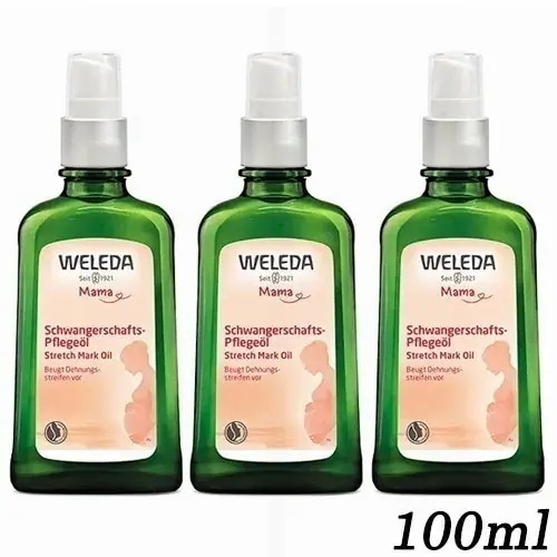 マザーズボディオイル ポンプタイプ 100ml×3本セット マタニティ ストレッチマークオイルWELEDA 並行輸入品 [5112/0777/6937/6724]宅配無料