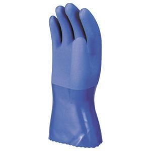 （まとめ） 川西工業 耐油マックス M ブルー #2300-M 1双 [x15セット]