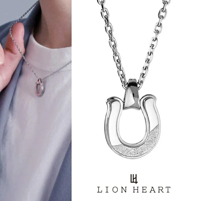 LH-1 SAND ホースシューネックレス サージカルステンレス316L 金属アレルギー対応 03NE062ASV ステンレスネックレス メンズ 人気