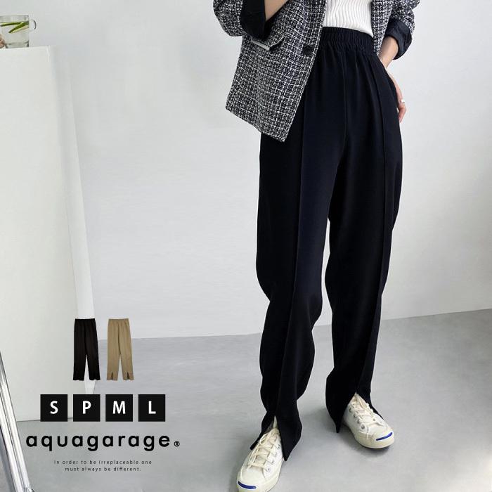 【迅速出荷】販売最低価 ! パンツ レディース 秋 冬 S M L P センターピンタック