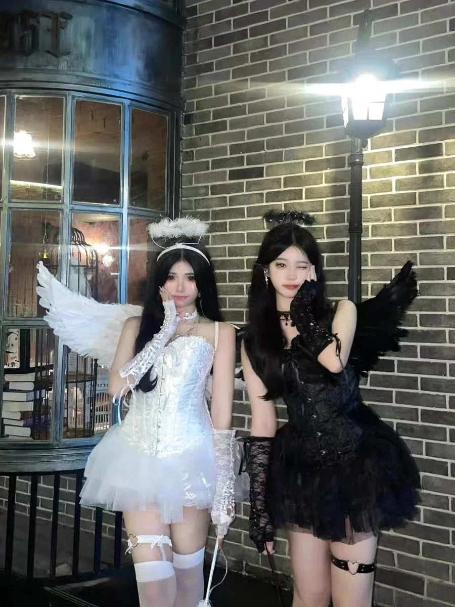 ハロウィン コスプレ ハロウィンコスチューム ハロウィン 衣装 コスプレ コスプレ セクシー コスプレ 衣装 大人が着るハロウィンコスチューム コスチューム天使悪魔セクシーなドレス 5,124円
