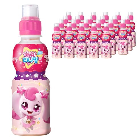 【24本セット】キャッチティニピン ハチュピン（いちご味）ジュース 200ml （乳酸菌/カルシウム/ビタミンD/ビタミンB1/亜鉛）ドリンク