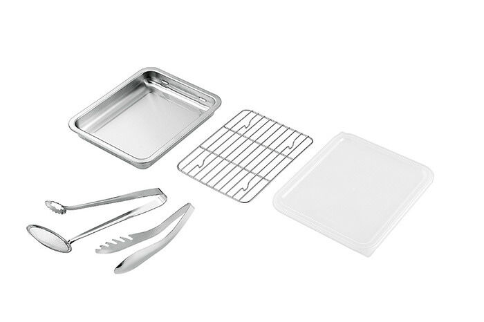 SUSga［サスガ］ ステンレスバット（フタアミ付）