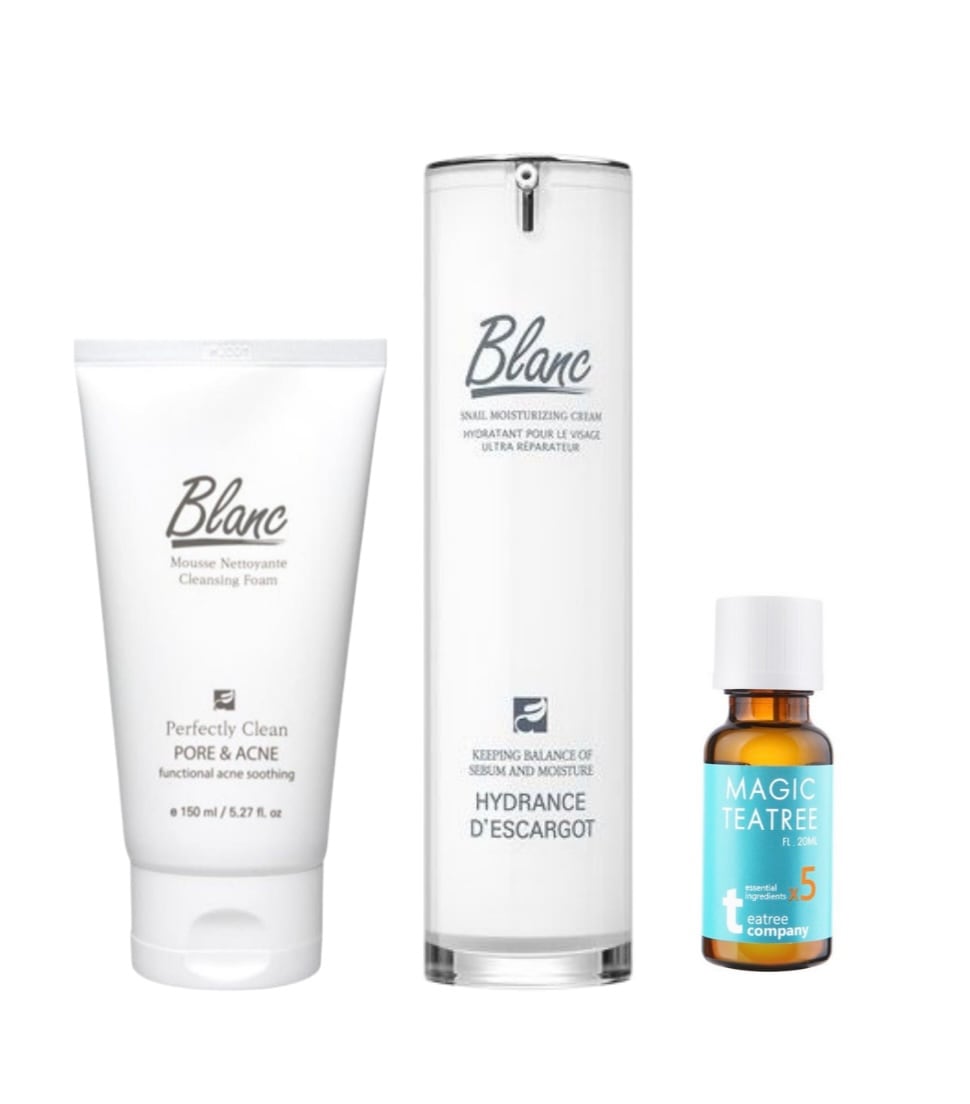 トラブル速攻鎮静 3種セット（アクネクレンジングフォーム150ml＋跡ケアクリーム50ml＋ティーツリーオイル20ml） 10,304円