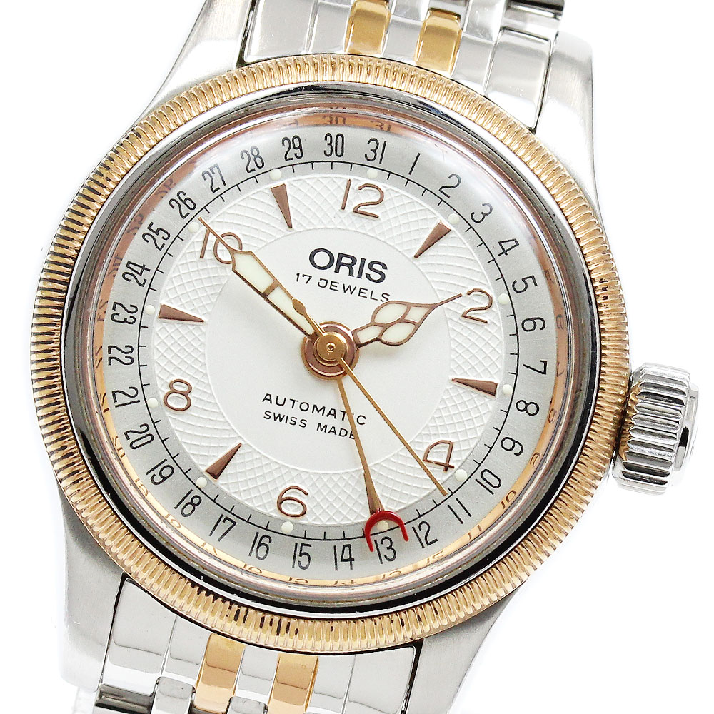 オリス ORIS 7550 ビッグクラウン ポインターデイト 自動巻き レディース _932899【中古】