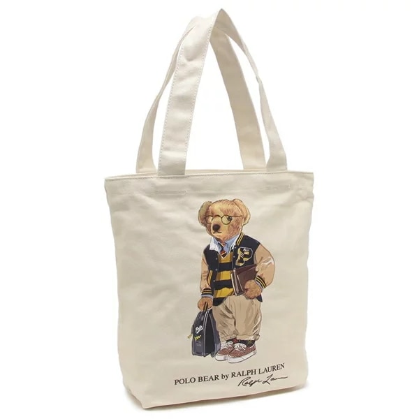 トートバッグ POLO RALPH LAUREN ポロ ベア トート ホワイト メンズ レディース 9AR021 J9F RLAN POLO BEAR TOTE