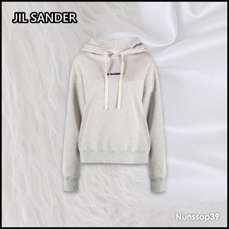 JIL SANDER J40GU0002 J20010 052 LOGO DRAWSTRING HOODIEパーカー