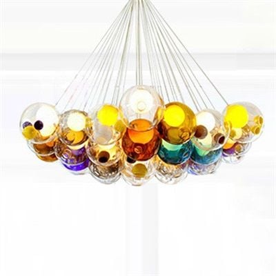 ペンダントライト おしゃれ ガラス LED 北欧 ボール型 丸い形 円形 気泡形 天井照明器具 洋室 和室 寝室 廊下 子供 店舗 間接照明 レール 12cm ダクトレール 引掛シーリング用 工事不