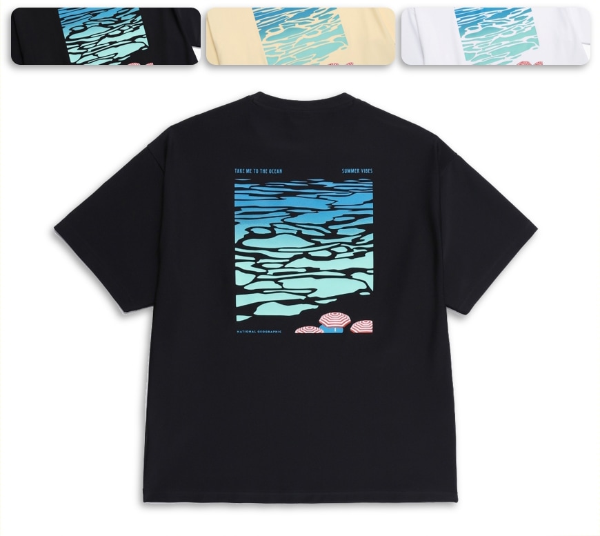 S/OVER FIT SHORT SLEEVE WATER T-SHIRT (N252MRG430)