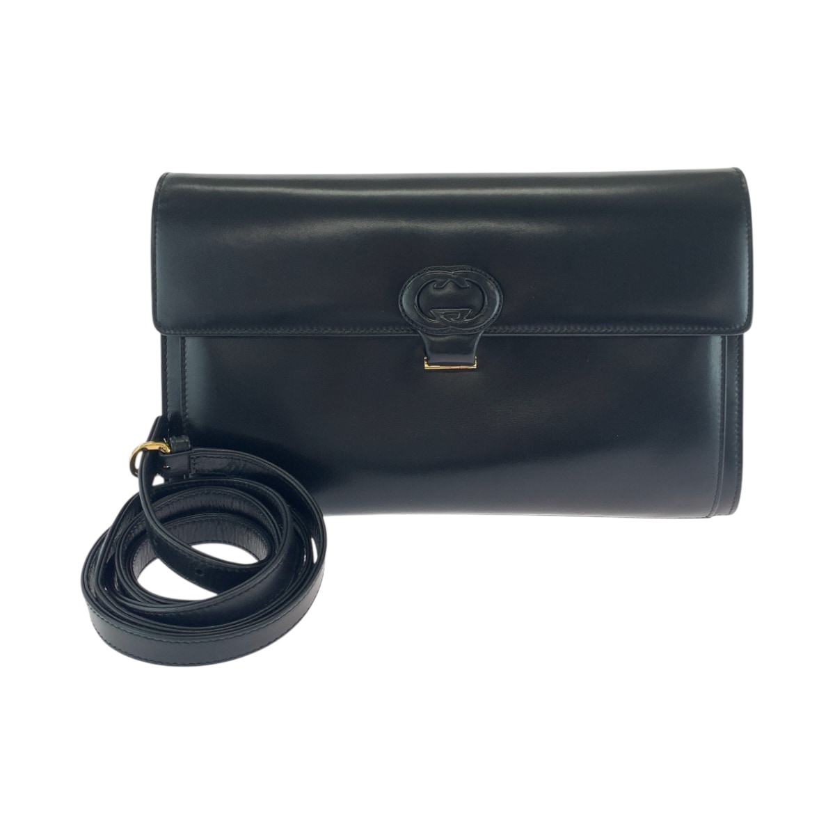 美品 ヴィンテージ オールドグッチ ブラック 黒 ゴールド金具 レザー 26 004 0297 ショルダーバッグ クラッチバッグ 2way レディース 503107 41,730円