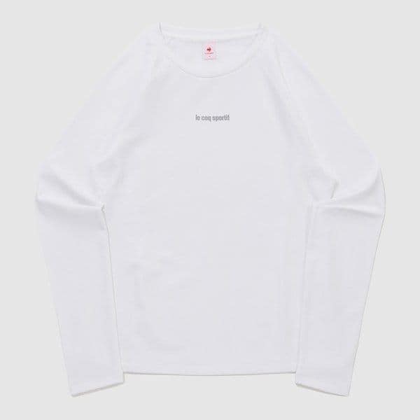 女性スリムフィットインドア機能性薄起毛長袖Tシャツ (QQ412ORLO1)
