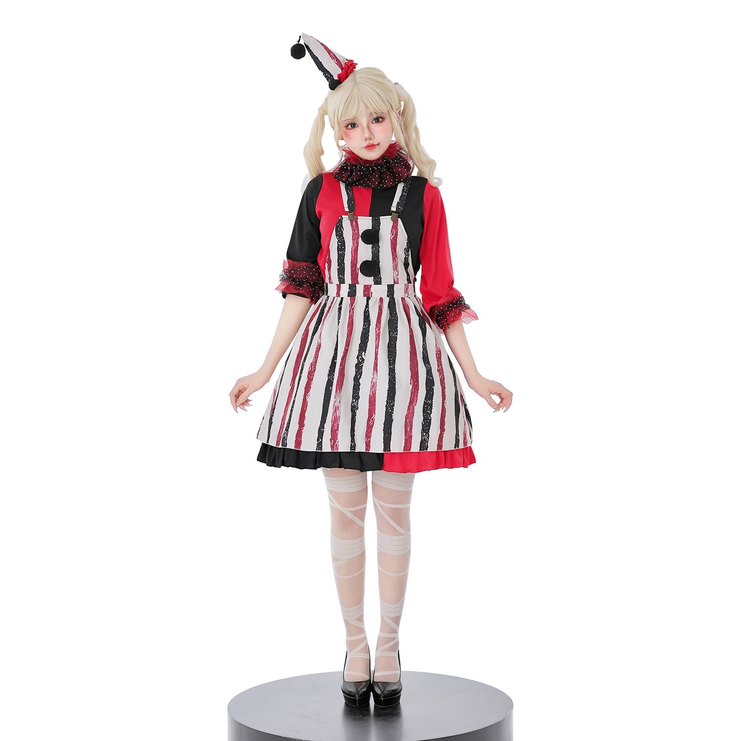 ハロウィンコスチュームサーカスピエロコスチュームカーニバルコスチューム面白いコスチュームステージパフォーマンスコスチューム