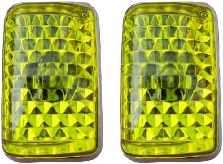 ふそう 24スーパーグレート 07スーパーグレート 17スーパーグレート ブルーテックスーパーグレート メッキ ドア サイドマーカー トラック用品 イエロー(イエロー)