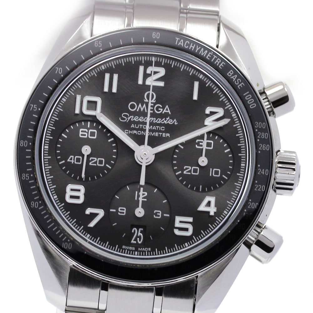 オメガ OMEGA 324.30.38.40.06.001 スピードマスター デイト クロノグラフ 自動巻き メンズ 箱保証書付き_827198【中古】