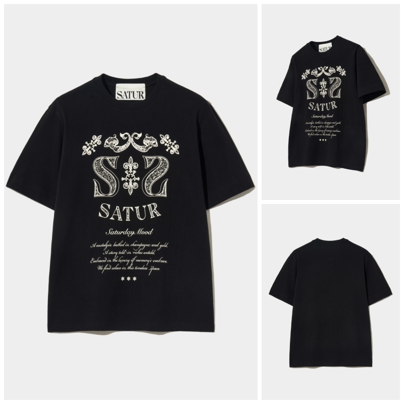 SATUR】 CLASSY NOSTALGIA VINTAGE GRAPHIC T-SHIRT : NEWTRO