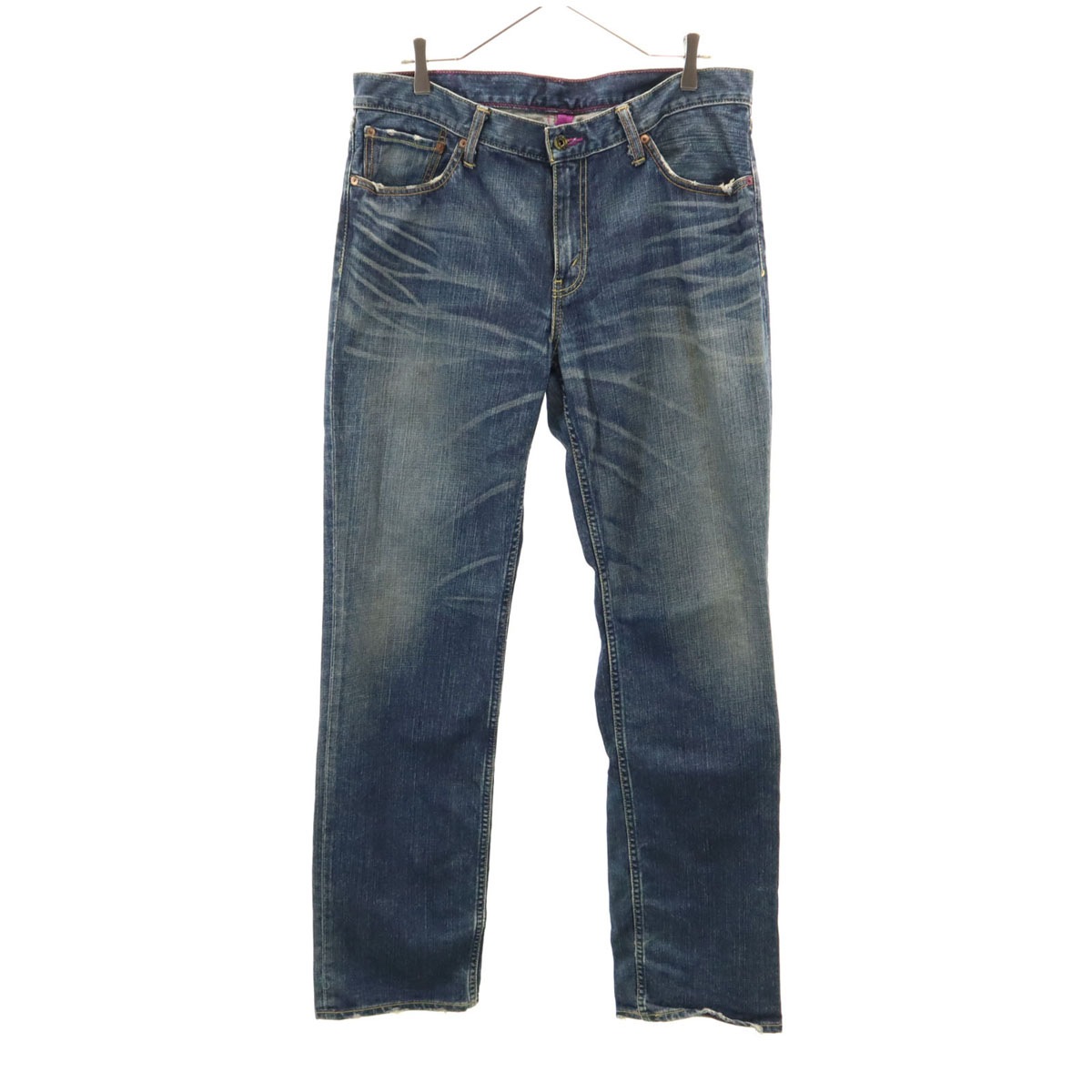 502 ストレートデニムパンツ W34 ジーンズ パープルパッケージ メンズ 古着