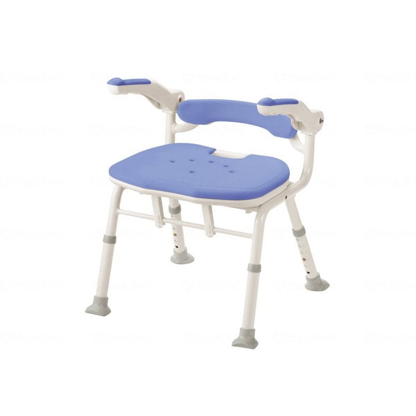アロン化成 折りたたみシャワーベンチ ISフィット 骨盤サポートタイプ ブルー 536116 メーカー直送