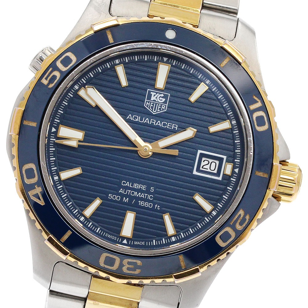 タグホイヤー TAG HEUER WAK2120.BB0835 アクアレーサー キャリバー5 デイト 自動巻き メンズ 保証書付き_938293【中古】