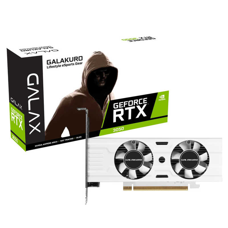 玄人志向　グラフィックボード ホワイト [GeForce RTXシリーズ /6GB]　GK-RTX3050-E6GB/WHITE/LP