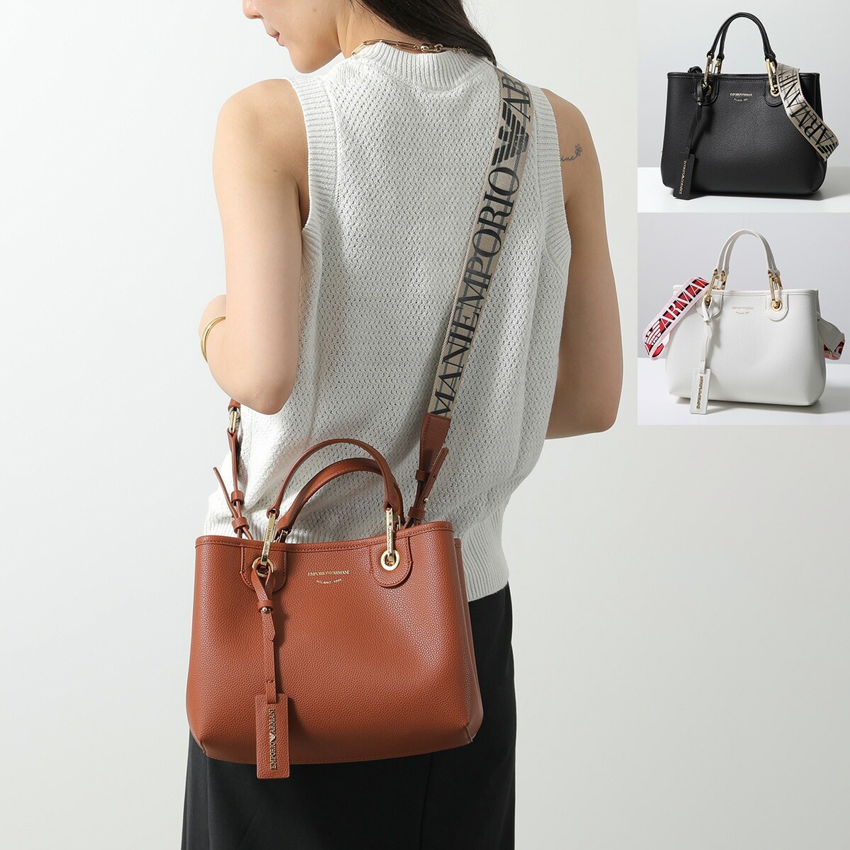 EMPORIO ARMANI エンポリオアルマーニ ショルダーバッグ EW000361 AF12103 レディース ハンドバッグ クロスボディ 鞄 カラー3色