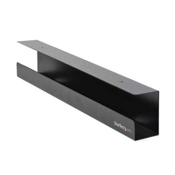 StarTech.com デスク下ケーブル配線トレー／デスク天板裏取付けケーブル収納ホルダー ブラック UDCMTRAY1個 7,451円